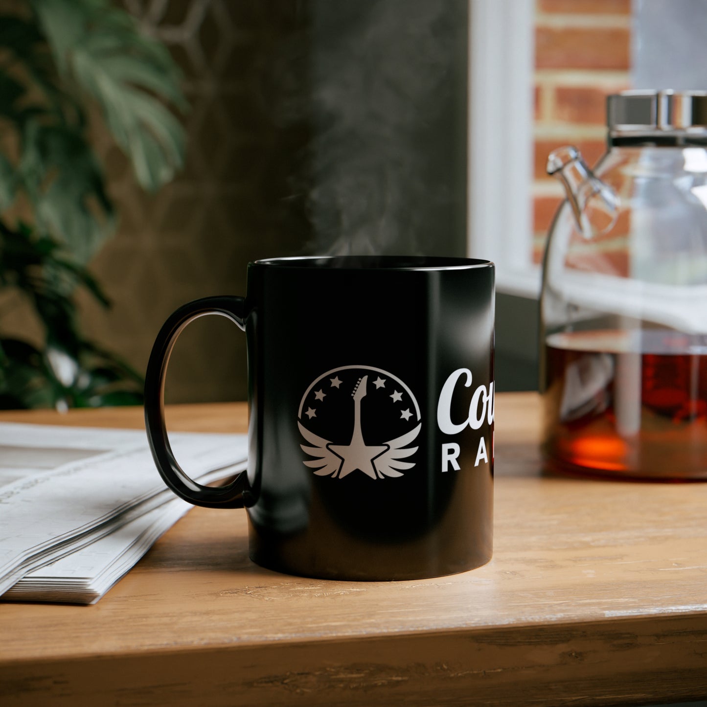 CountryLine Radio Mug | Black