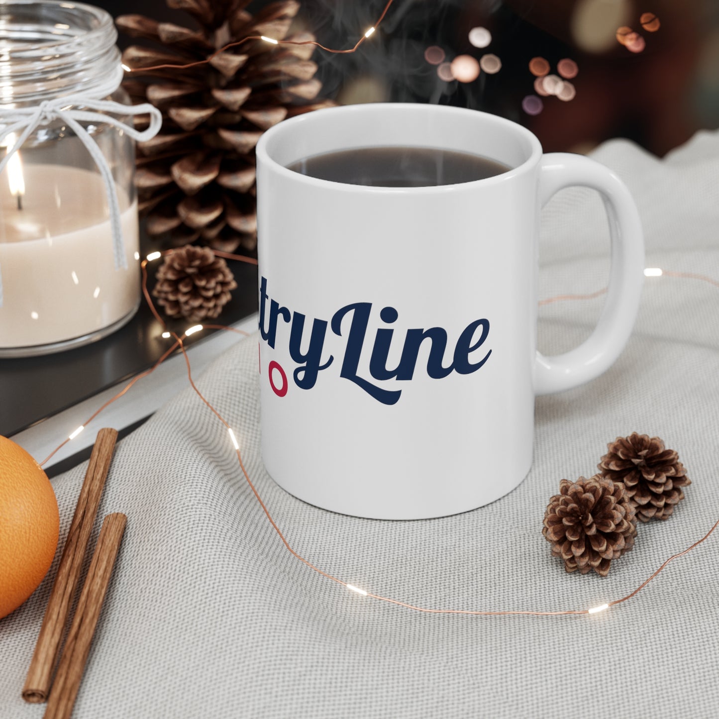 CountryLine Radio Mug | White