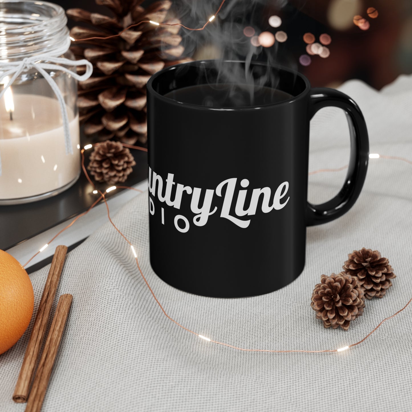 CountryLine Radio Mug | Black