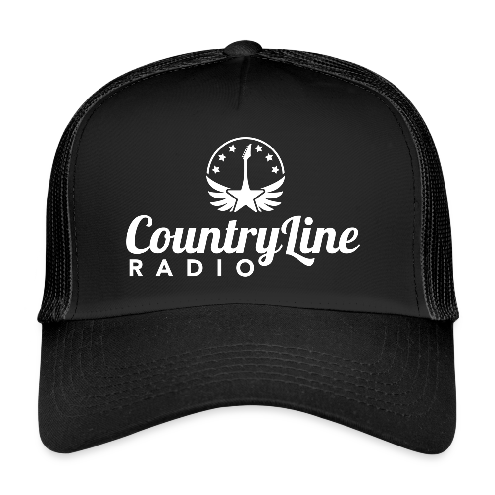 CountryLine Radio Trucker Hat | Black - black/black
