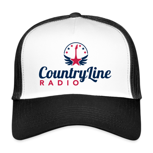 CountryLine Radio Trucker Hat - white/black