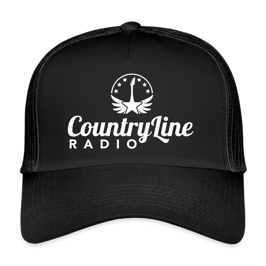 CountryLine Radio Trucker Hat | Black - black/black